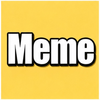 Meme sticker style